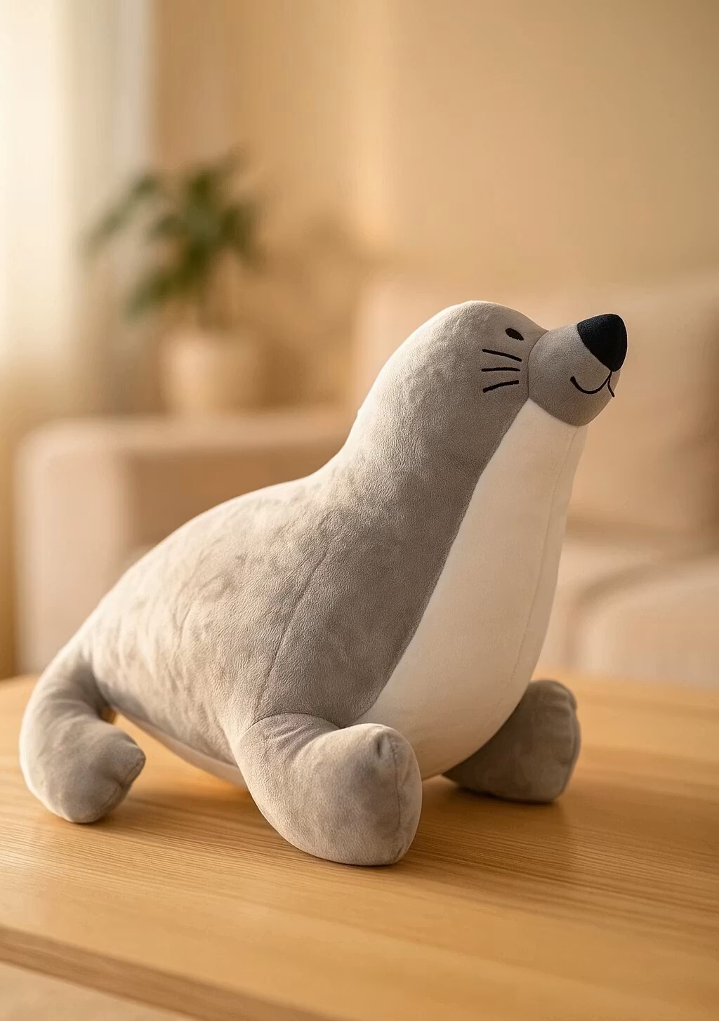 خرید عروسک شیر دریایی اورجینال | عروسک پولیشی ضدحساسیت و قابل شستشو