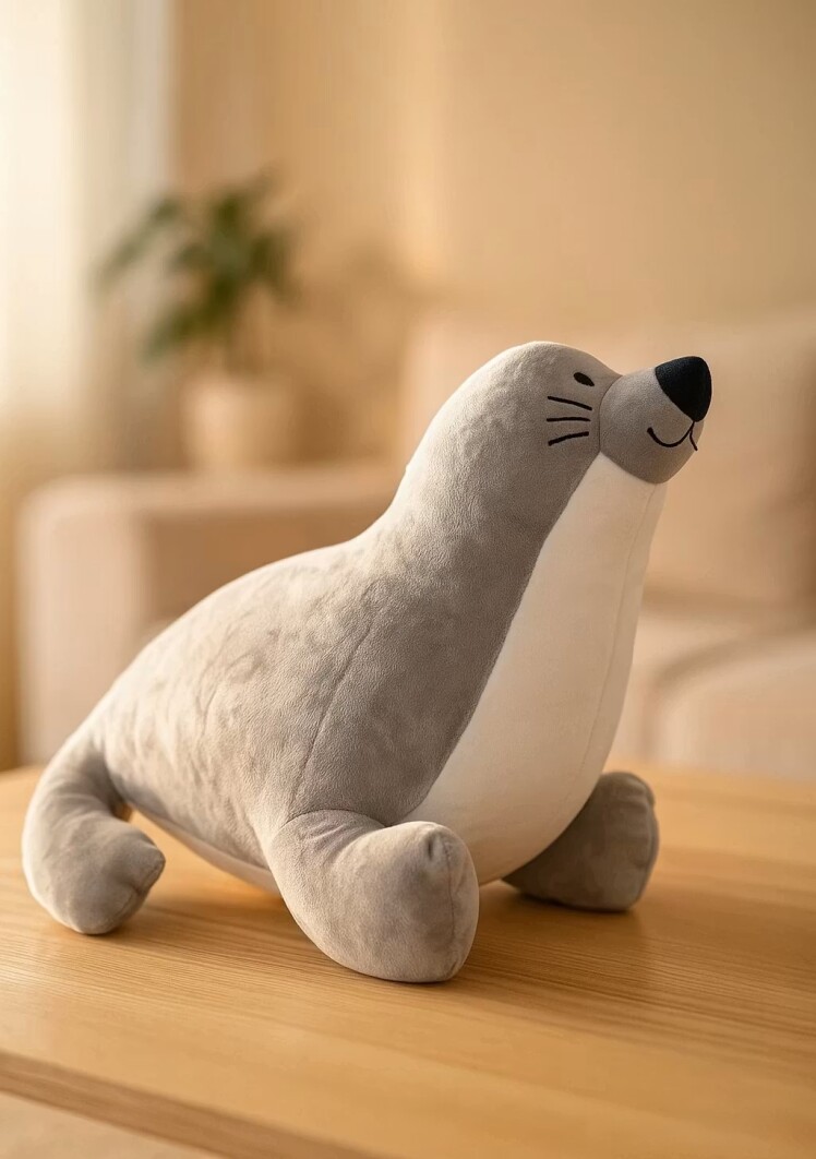 خرید عروسک شیر دریایی اورجینال | عروسک پولیشی ضدحساسیت و قابل شستشو