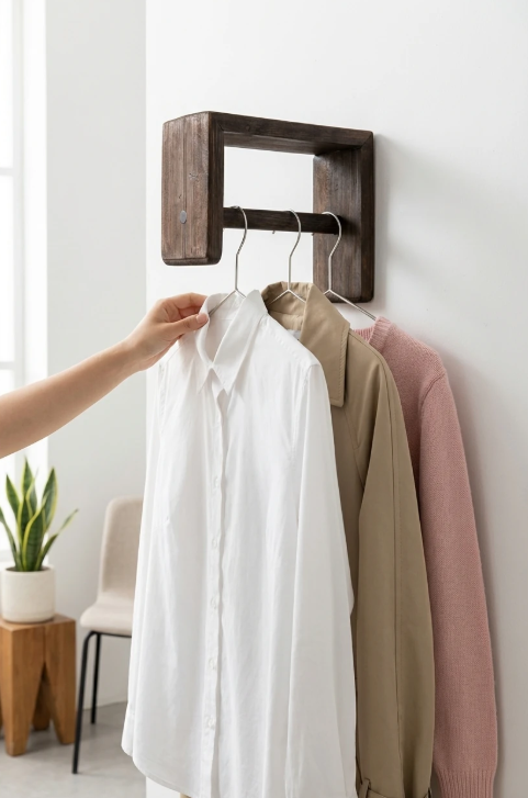  رگال لباس دیواری چوبی مدل روستیک 